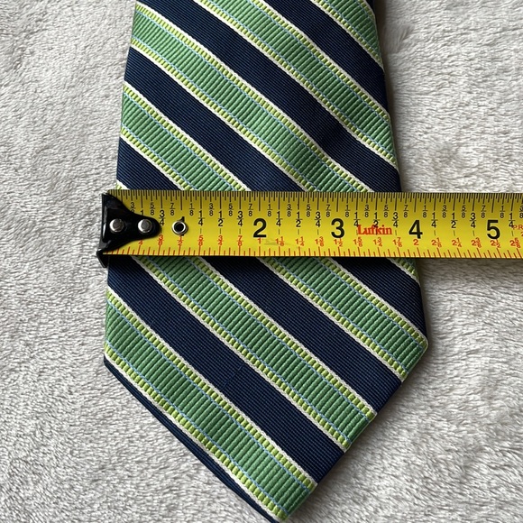 Izod green and blue striped tie - Picture 2 of 6
